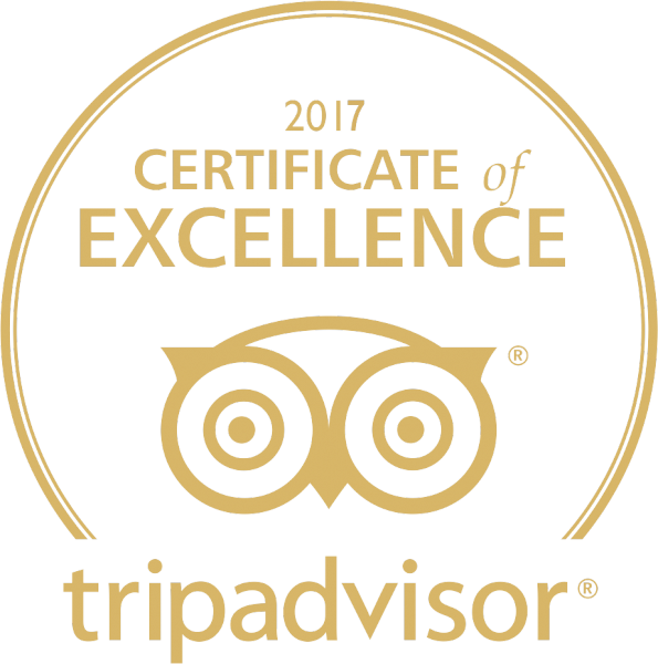 Trip Advisor - 2017 Certificate of Excellence